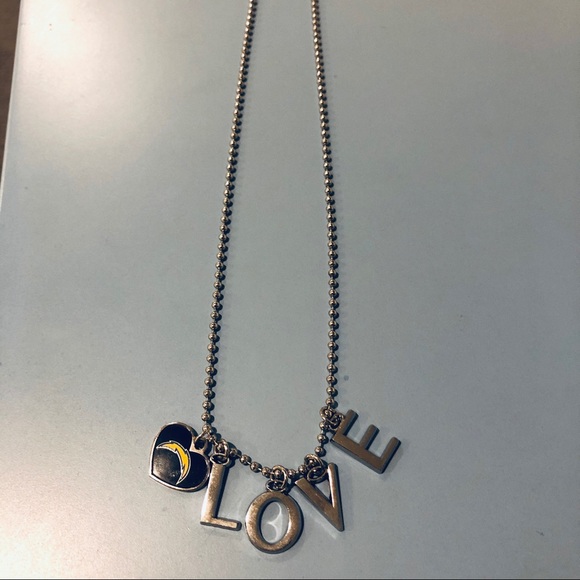 NEW LA Chargers Love Necklace 🏈 - Picture 2 of 2